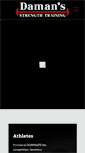 Mobile Screenshot of damanstrength.com